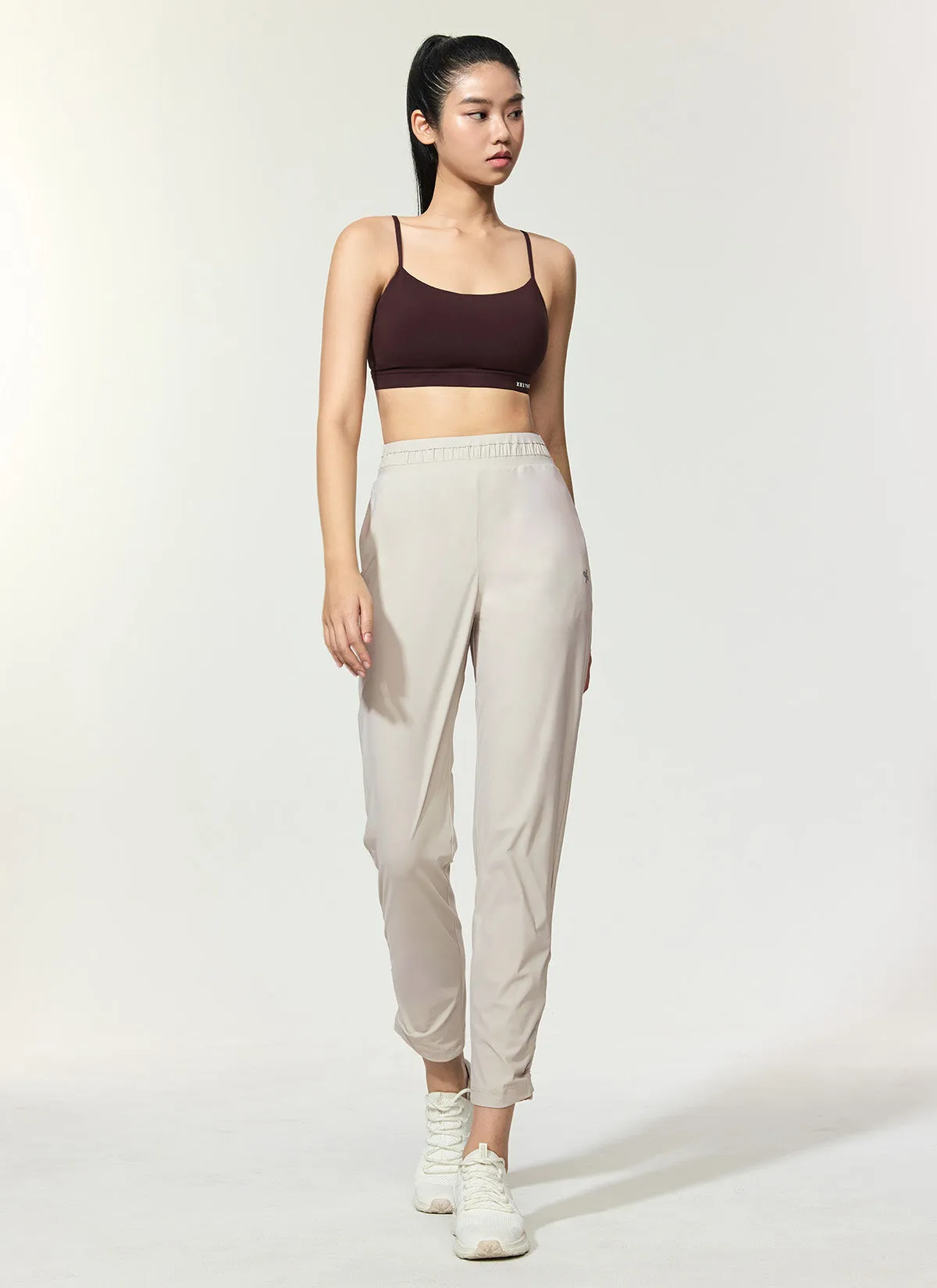 Cooling Tricot Shirring Jogger Pants