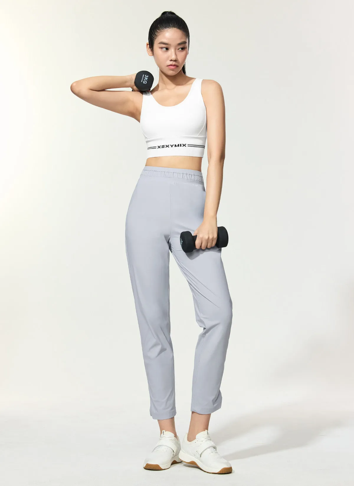 Cooling Tricot Shirring Jogger Pants