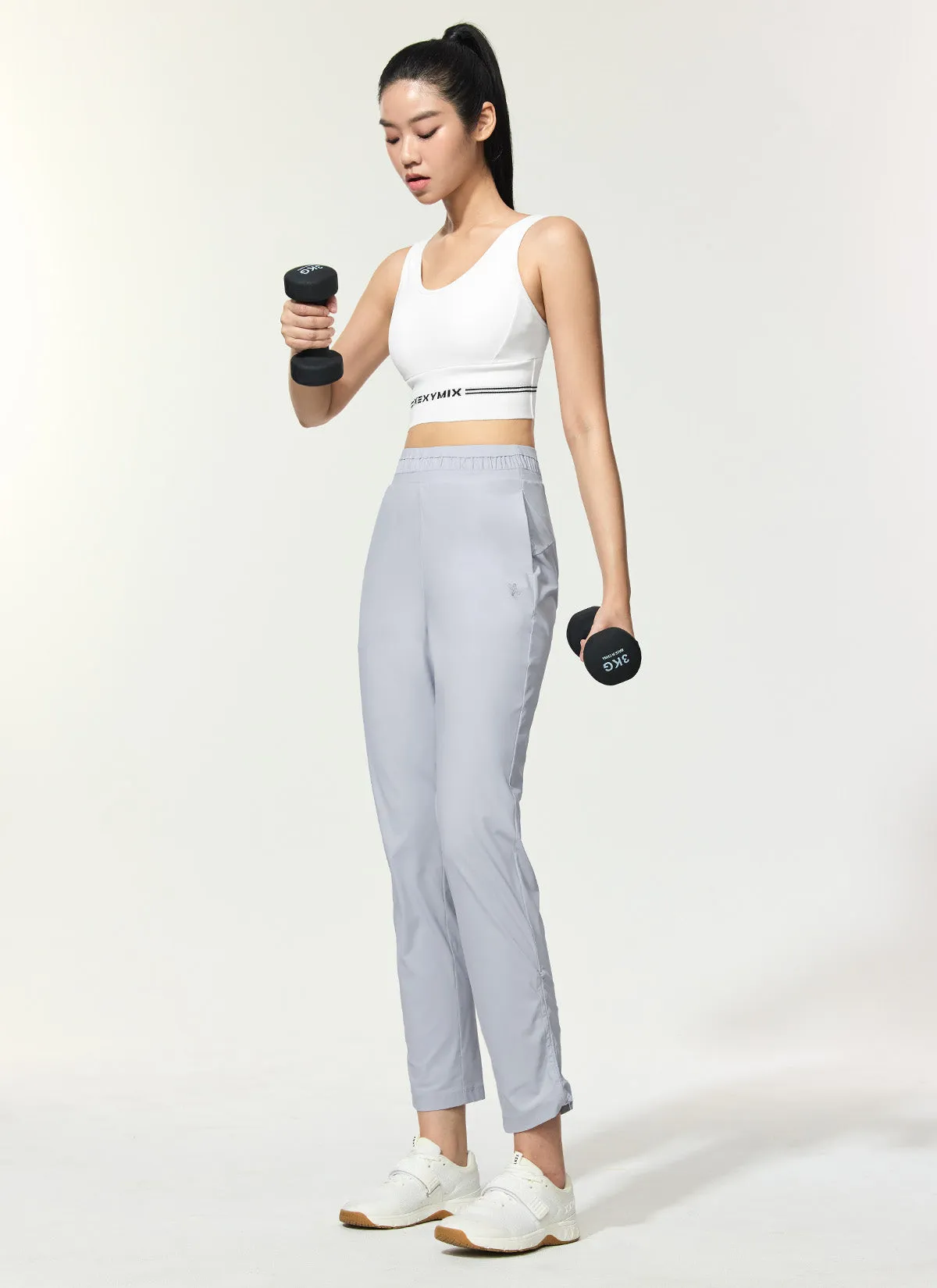 Cooling Tricot Shirring Jogger Pants