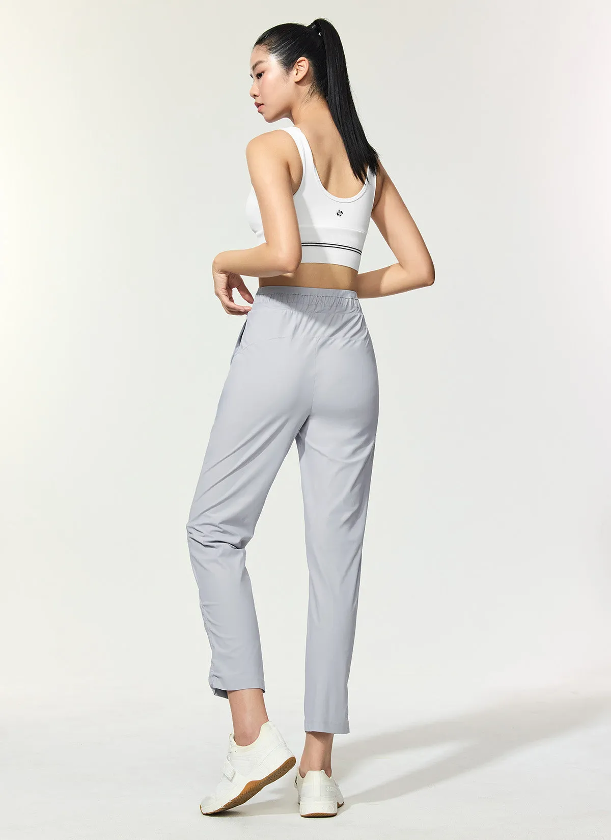 Cooling Tricot Shirring Jogger Pants