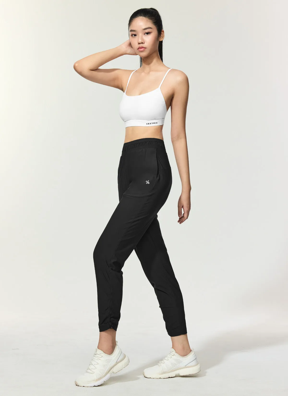 Cooling Tricot Shirring Jogger Pants