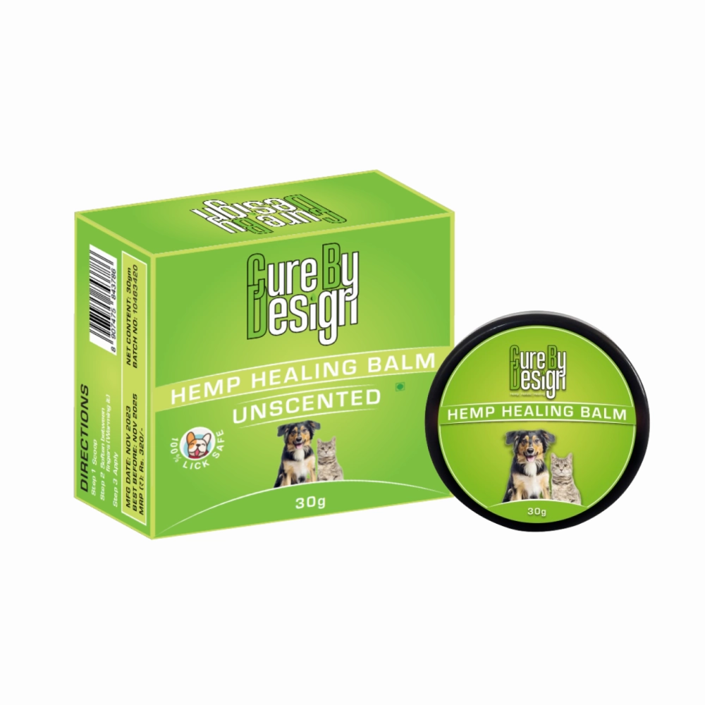 Cure By Design Hemp Healing Balm for Dogs and Cats