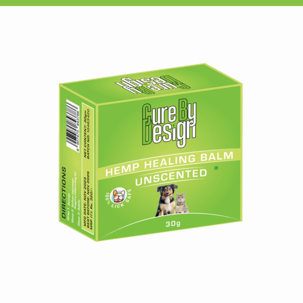 Cure By Design Hemp Healing Balm for Dogs and Cats