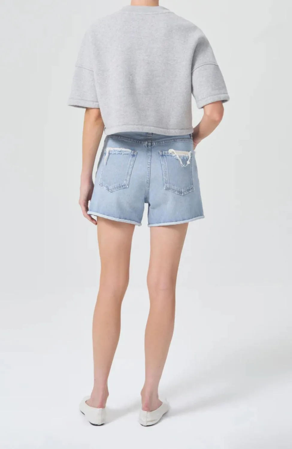 Dee High Rise Rolled Hem Short In Hazard