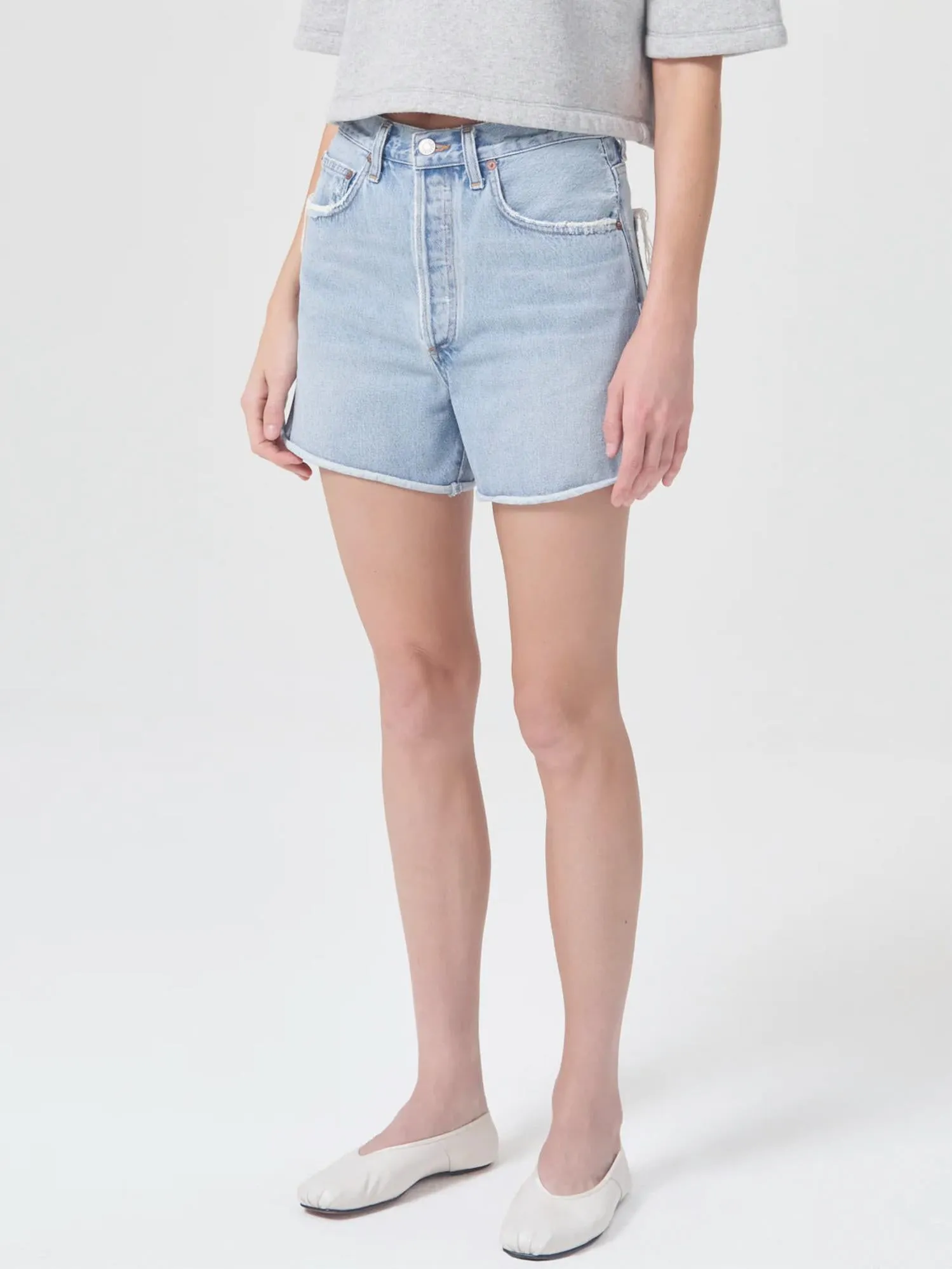 Dee High Rise Rolled Hem Short In Hazard