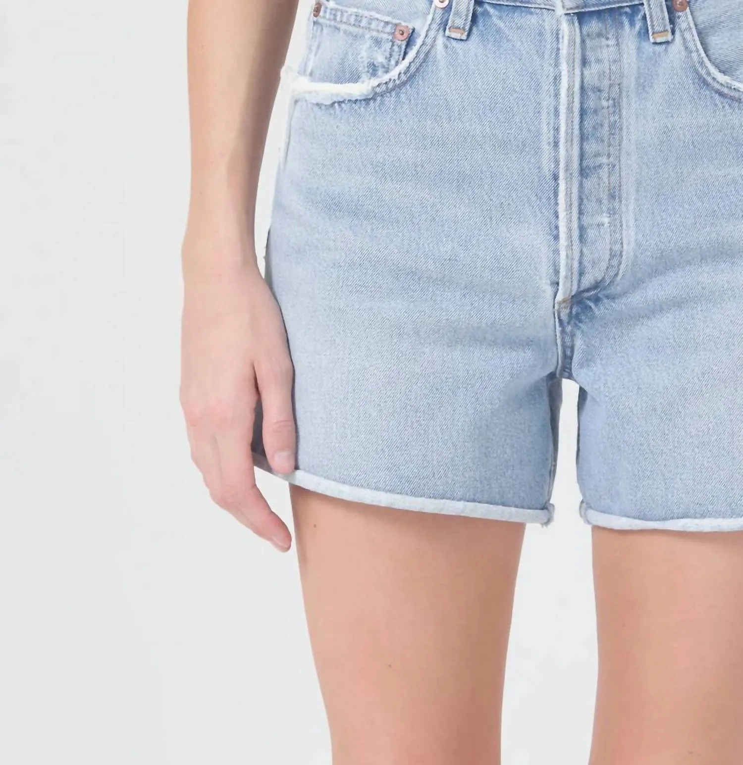 Dee High Rise Rolled Hem Short In Hazard