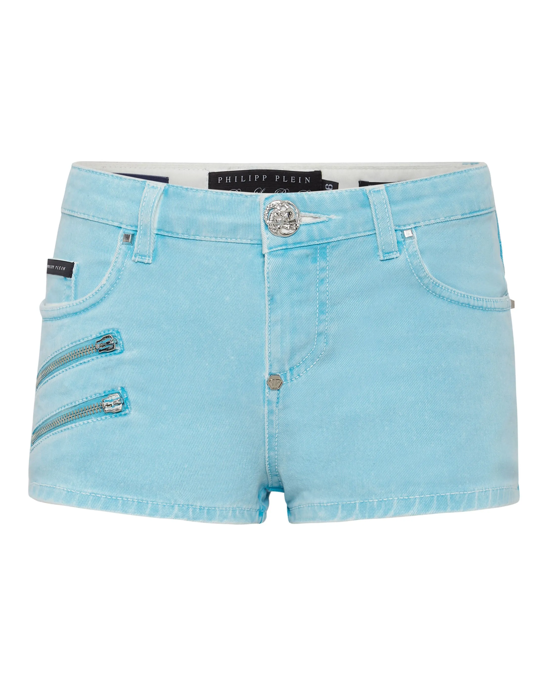 Denim Hot Pants Biker
