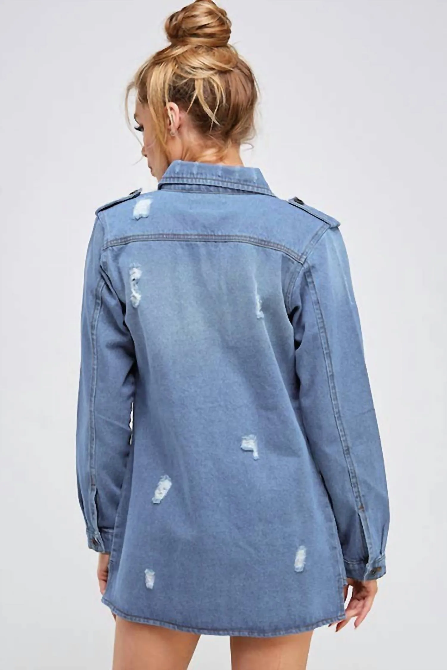 Denim Jacket In Light Washed