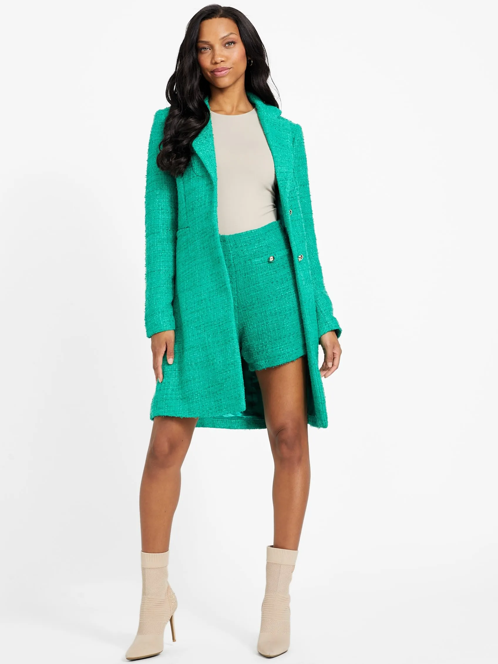 Dianne Boucle Tweed Shorts