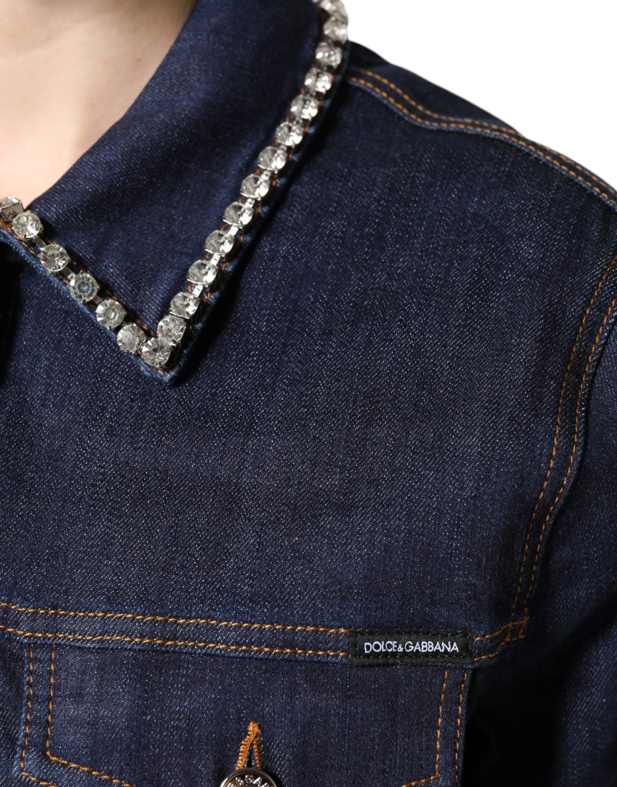 Dolce & Gabbana  Cotton Crystal Embellished Women's Jacket