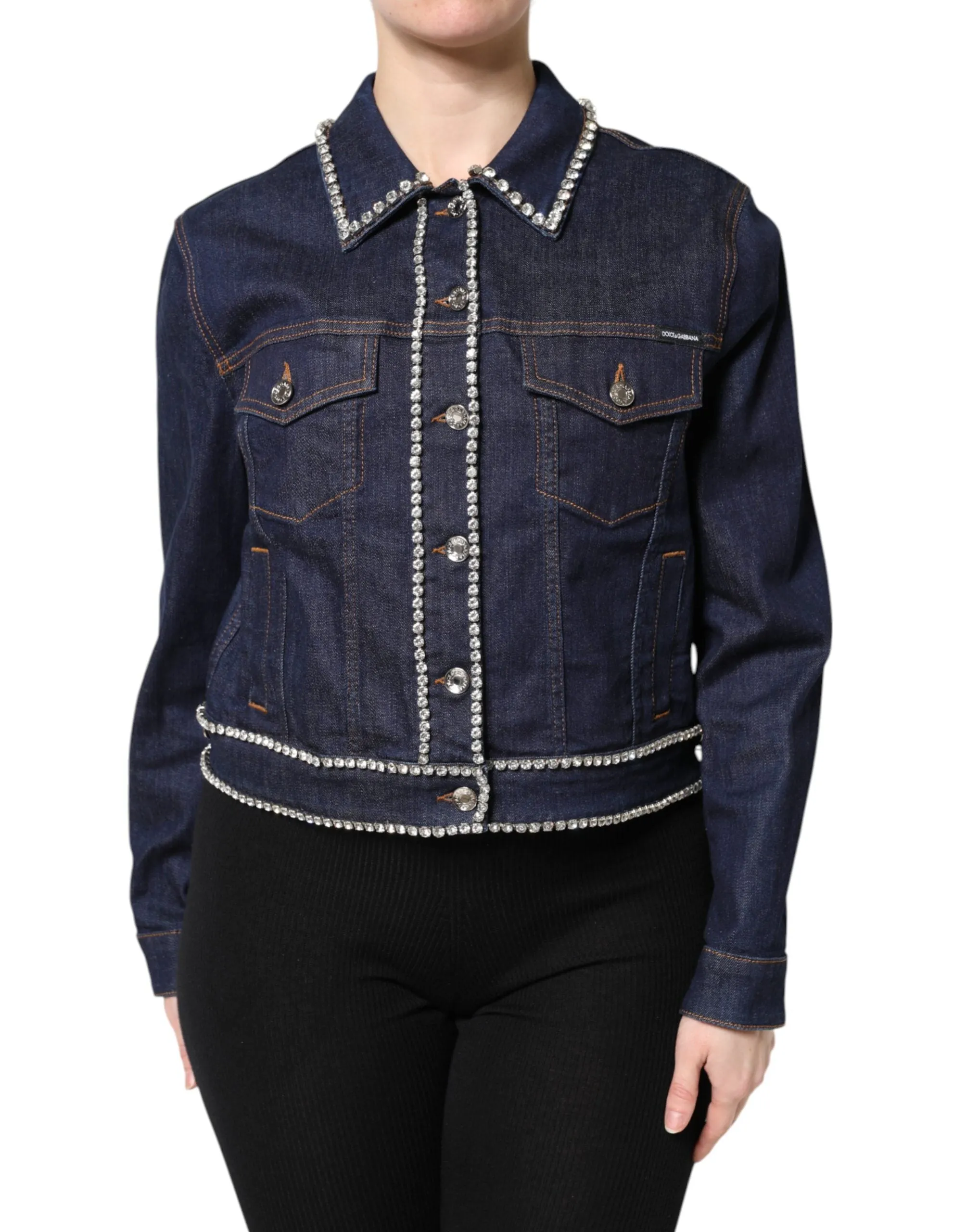 Dolce & Gabbana  Cotton Crystal Embellished Women's Jacket