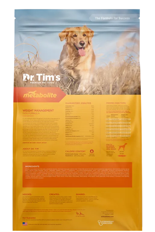 Dr. Tim's Metabolite Weight Management Formula Dry Dog Food