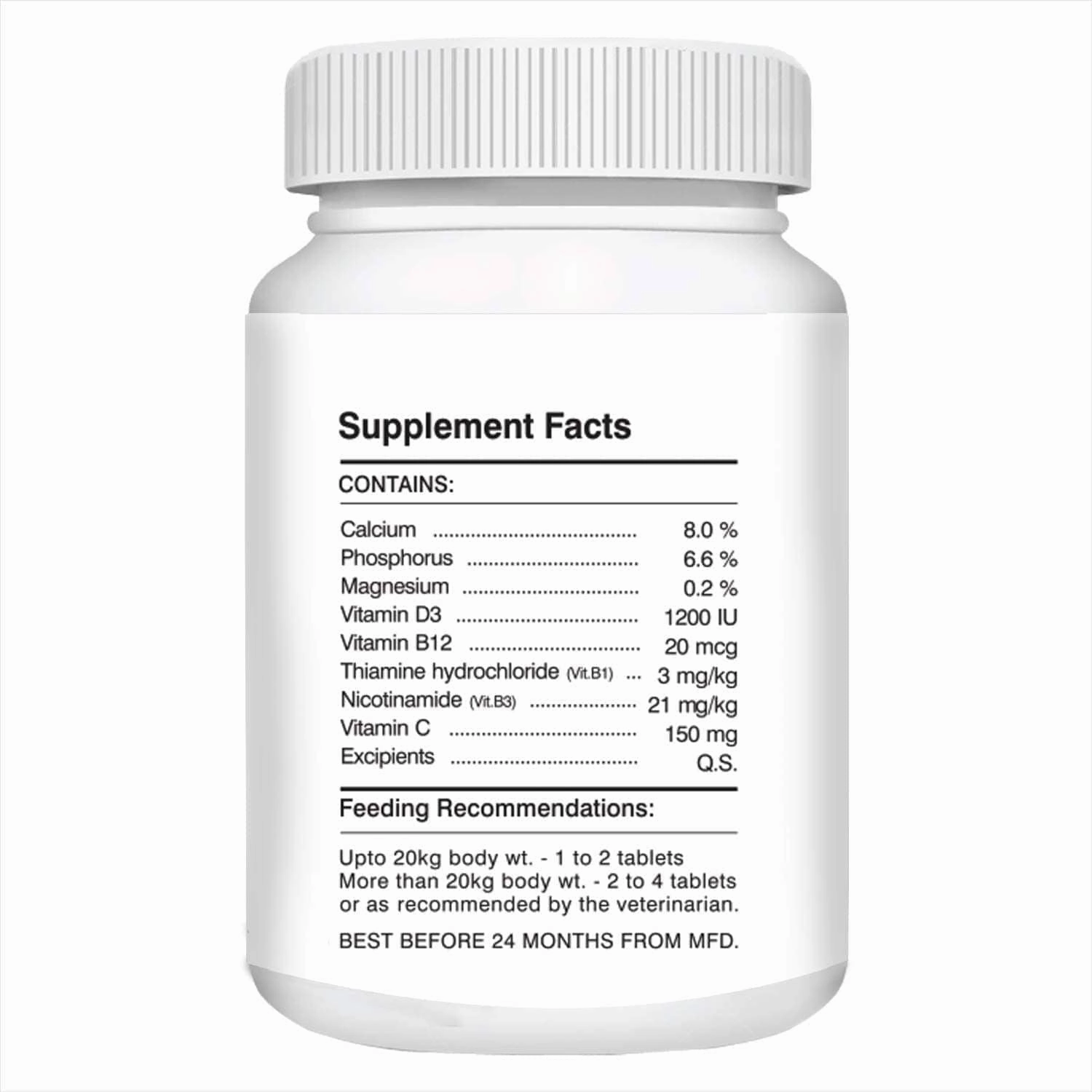 Drools Absolute Skin & Coat and  Absolute Calcium Supplement Tablets for Dogs Combo