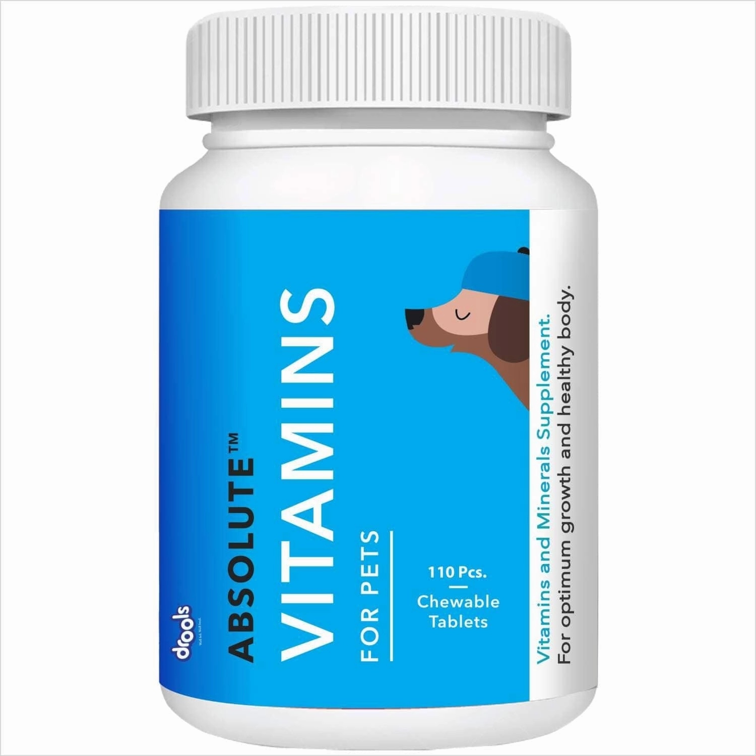 Drools Absolute Vitamin and Absolute Calcium Dog Supplement Tablets Combo