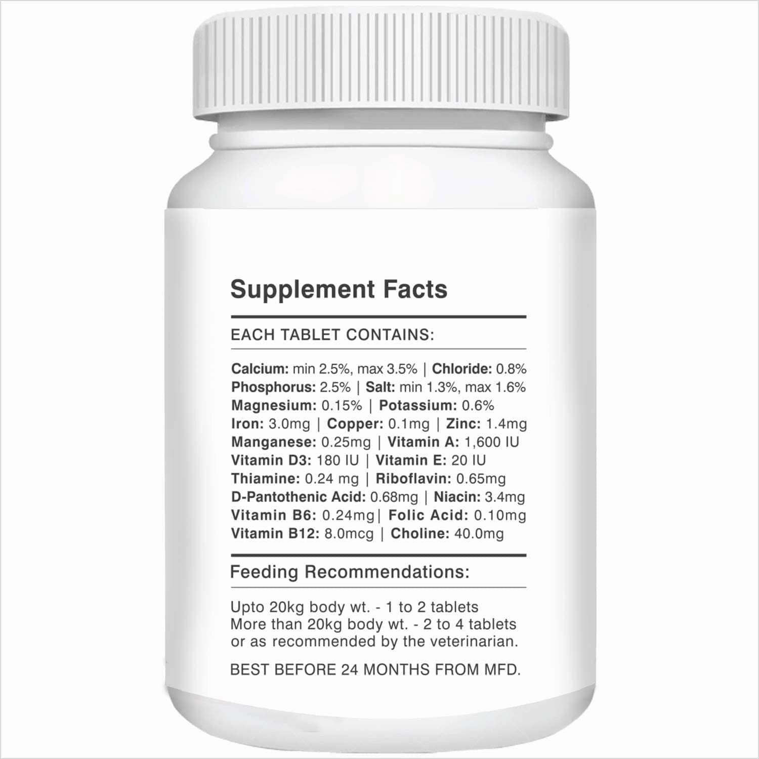 Drools Absolute Vitamin and Absolute Calcium Dog Supplement Tablets Combo