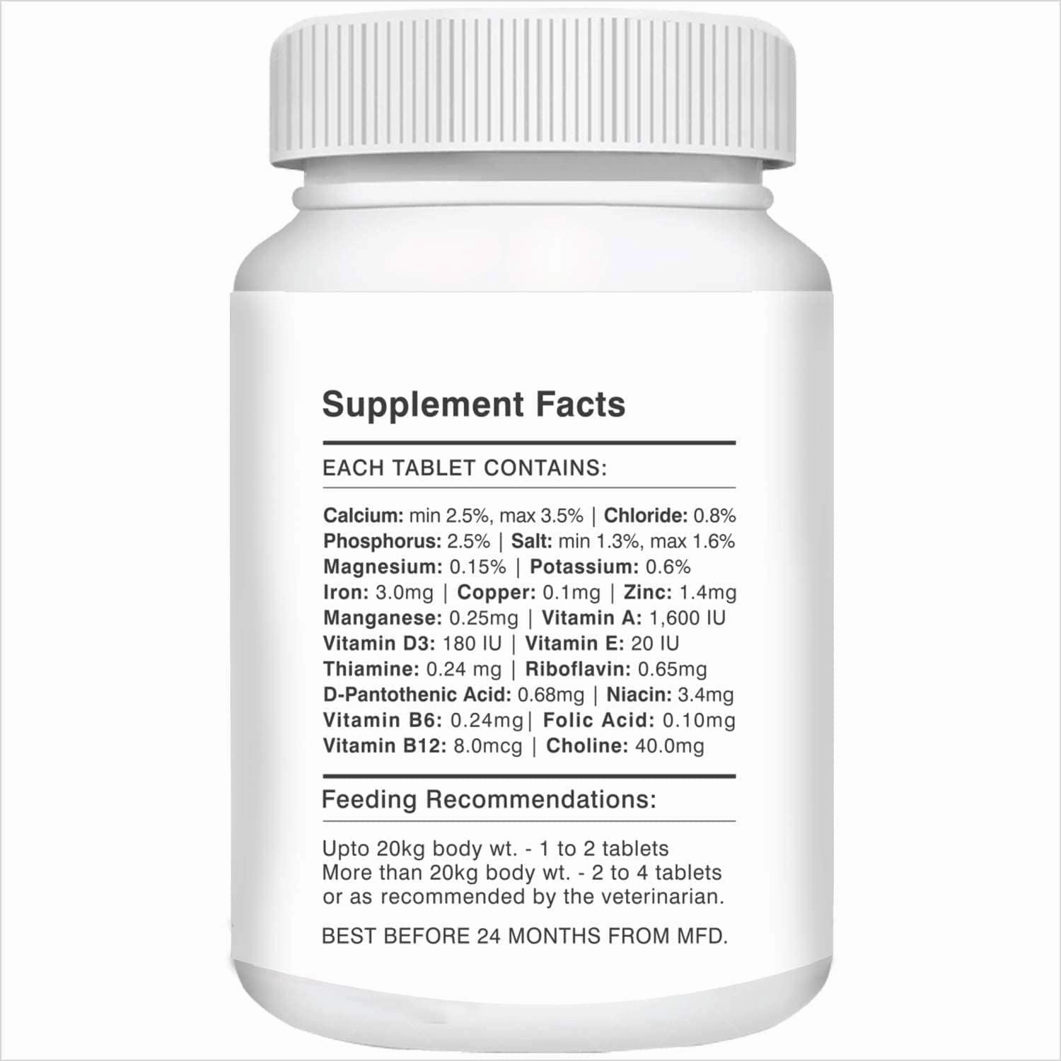 Drools Absolute Vitamin and Absolute Calcium Dog Supplement Tablets Combo