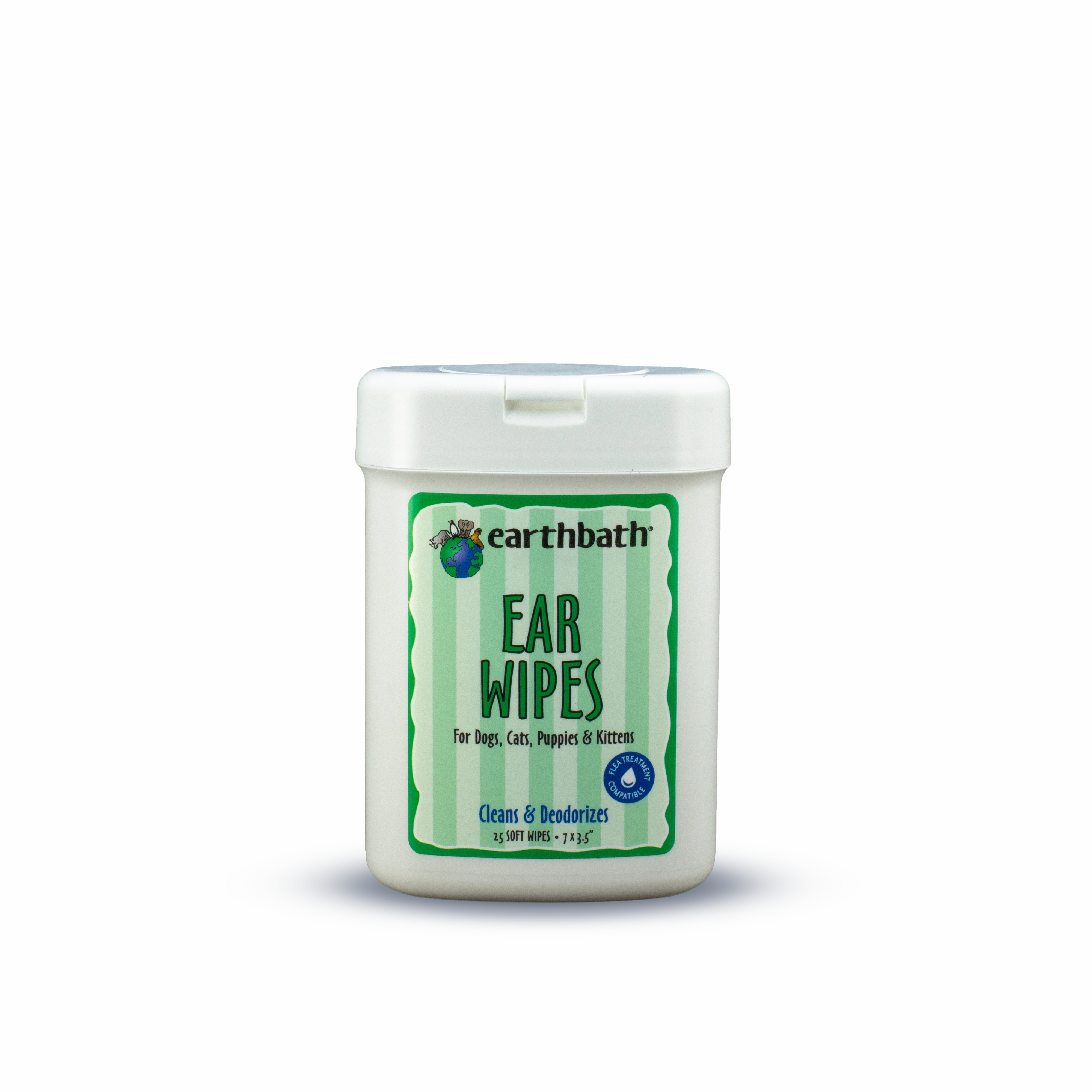 Earthbath Ear Wipes with Witch Hazel & Chamomile  30 ct