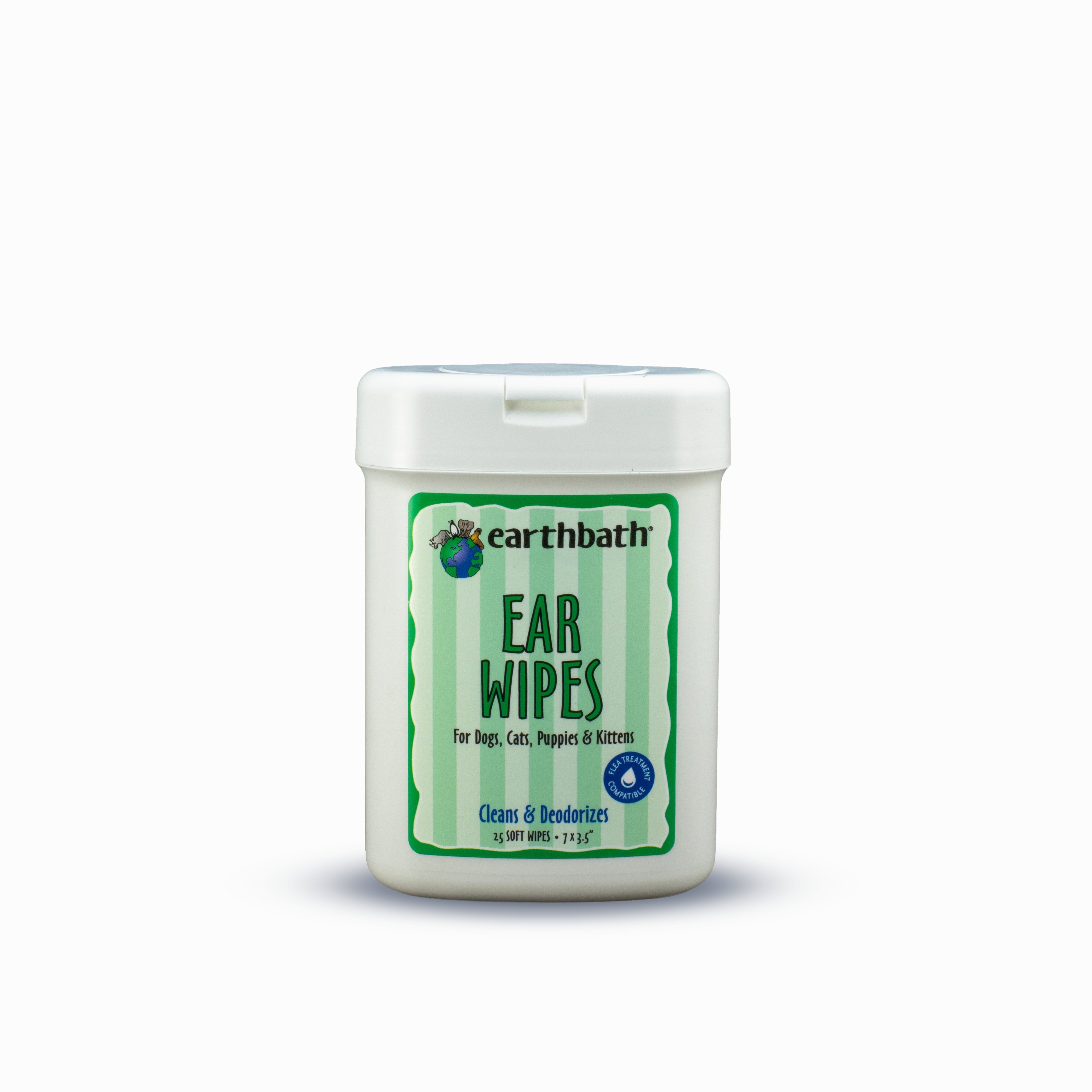 Earthbath Ear Wipes with Witch Hazel & Chamomile  30 ct