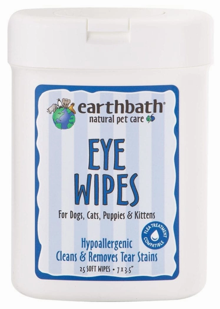 Earthbath Eye Wipes with Witch Hazel & Aloe  30 ct