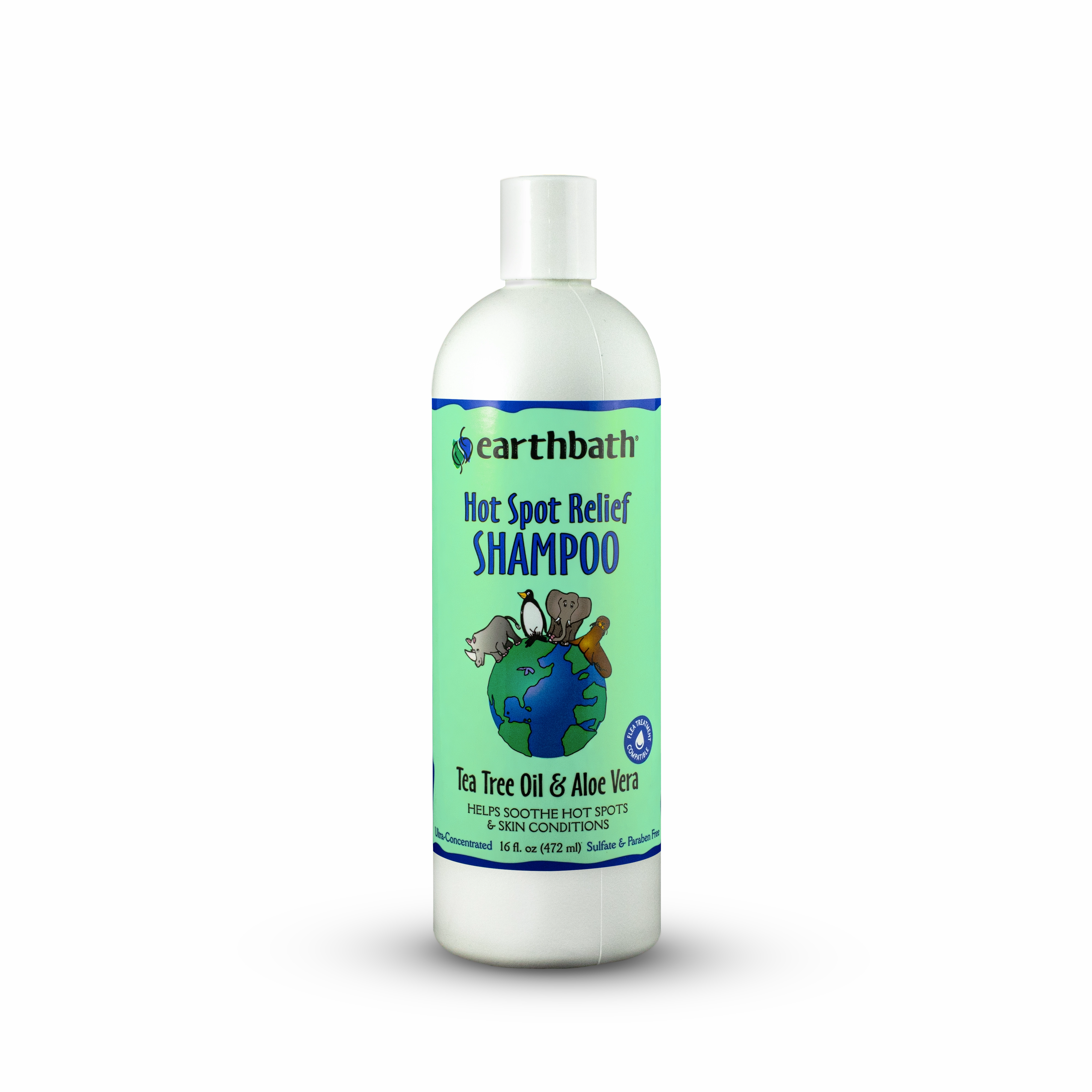 Earthbath Hot Spot Tea Tree & Aloe Shampoo 16 oz.