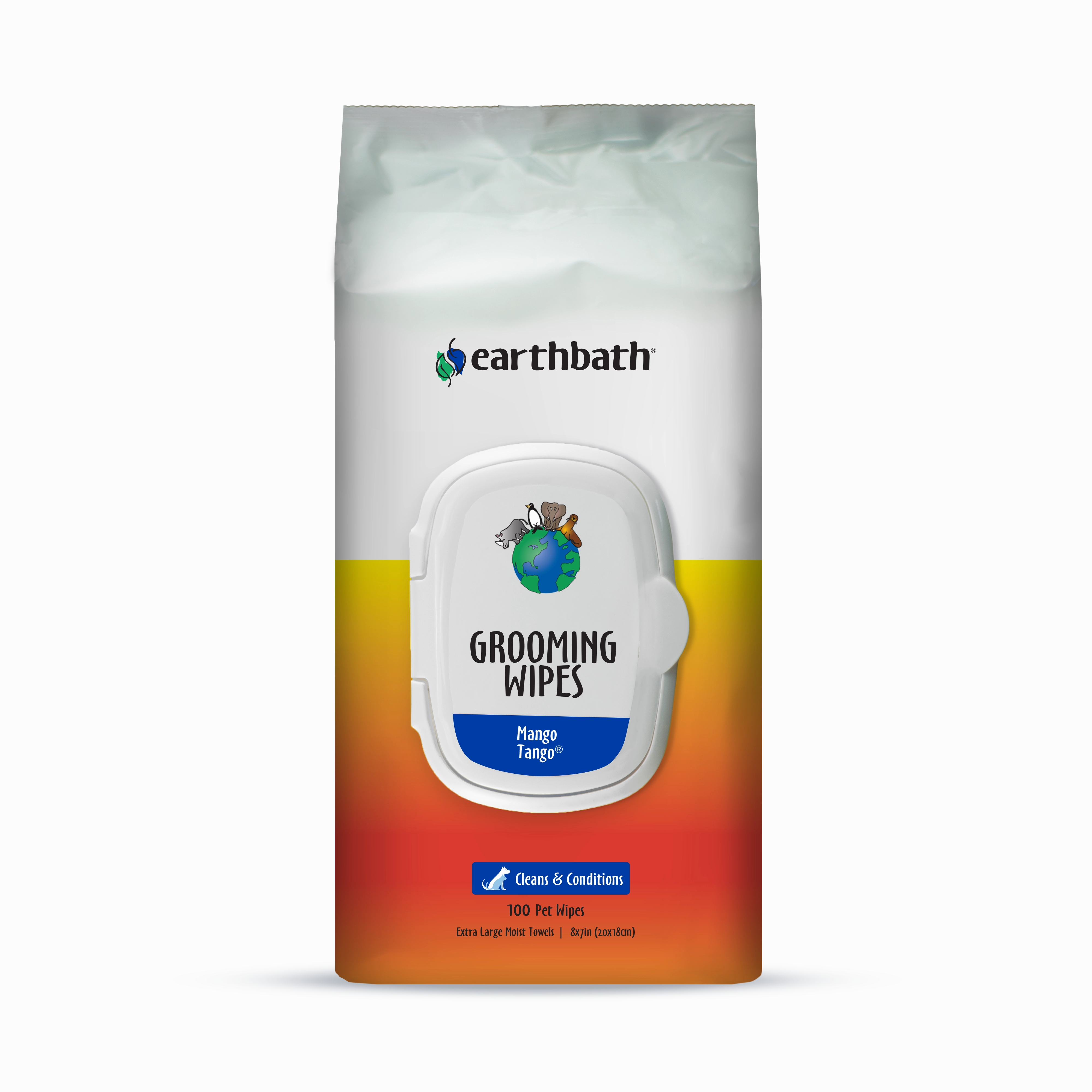 Earthbath Mango Tango Grooming Wipes 100 ct.