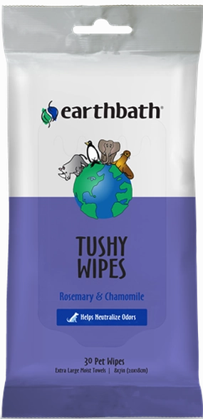 Earthbath Rosemary & Chamomile Tushy Wipes 30 ct.