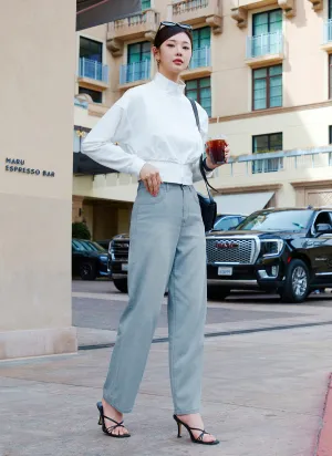 Easy Denim Wide Pants