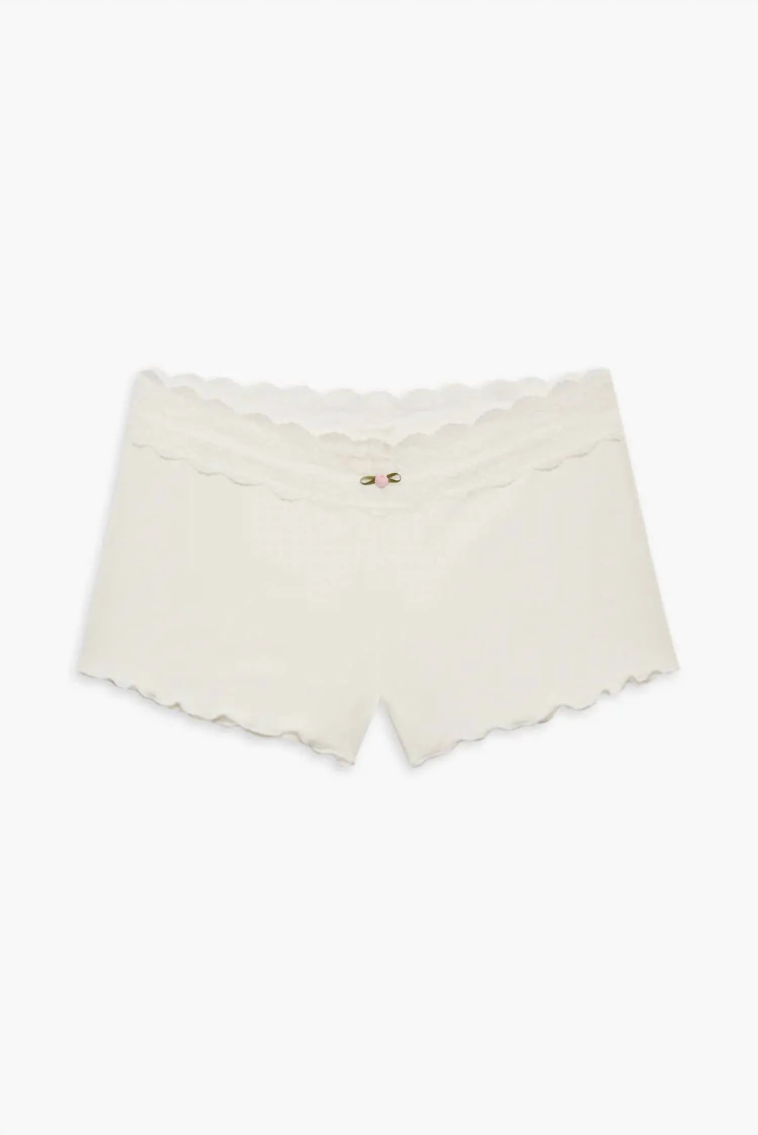 Eisley Ribbed Knit Short In White
