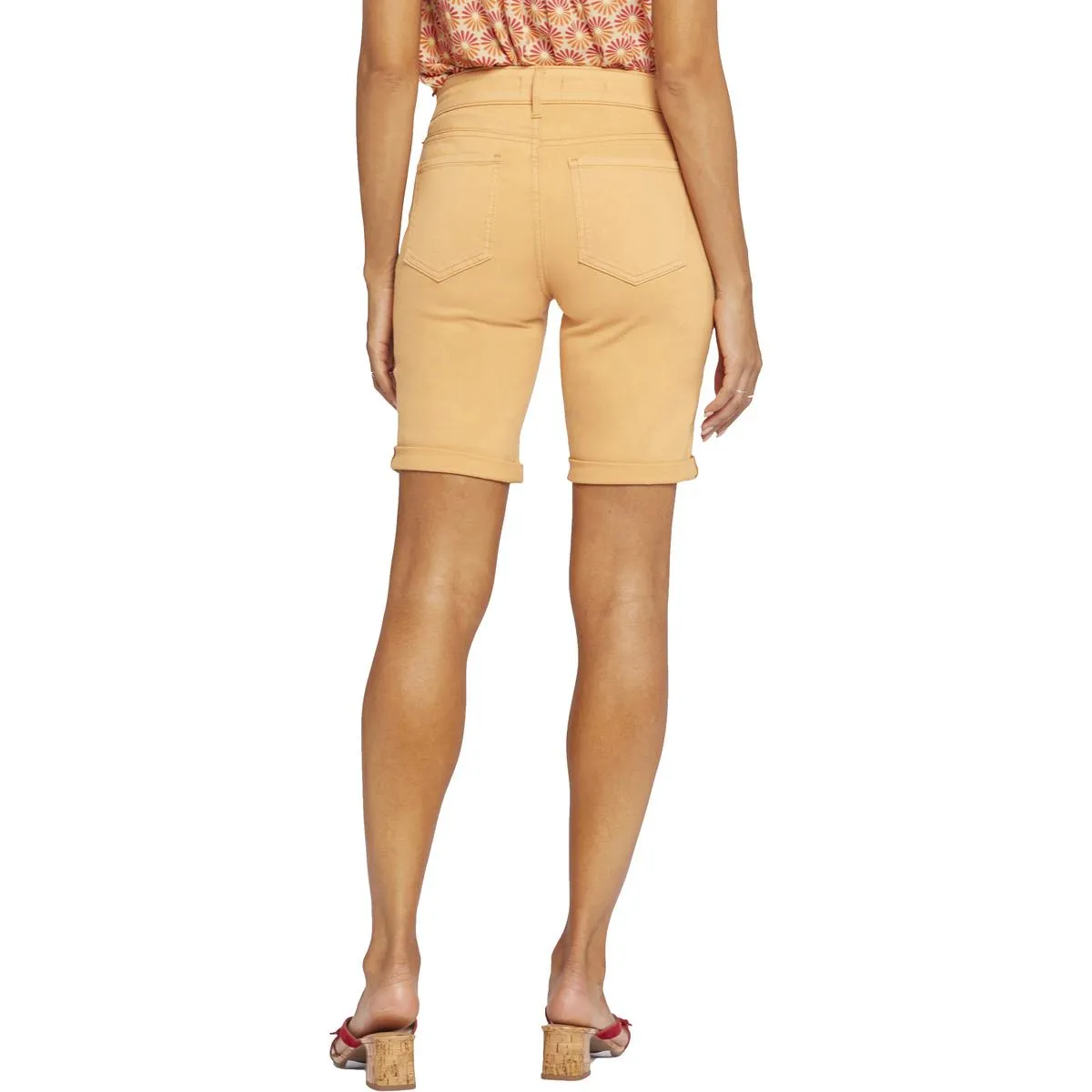 Ella Womens Cuffed Denim Denim Shorts