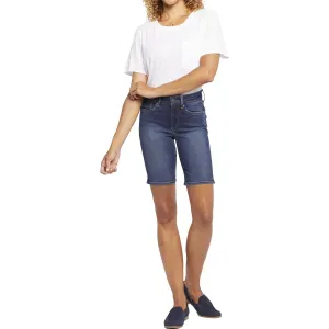 Ella Womens Slit Denim Denim Shorts