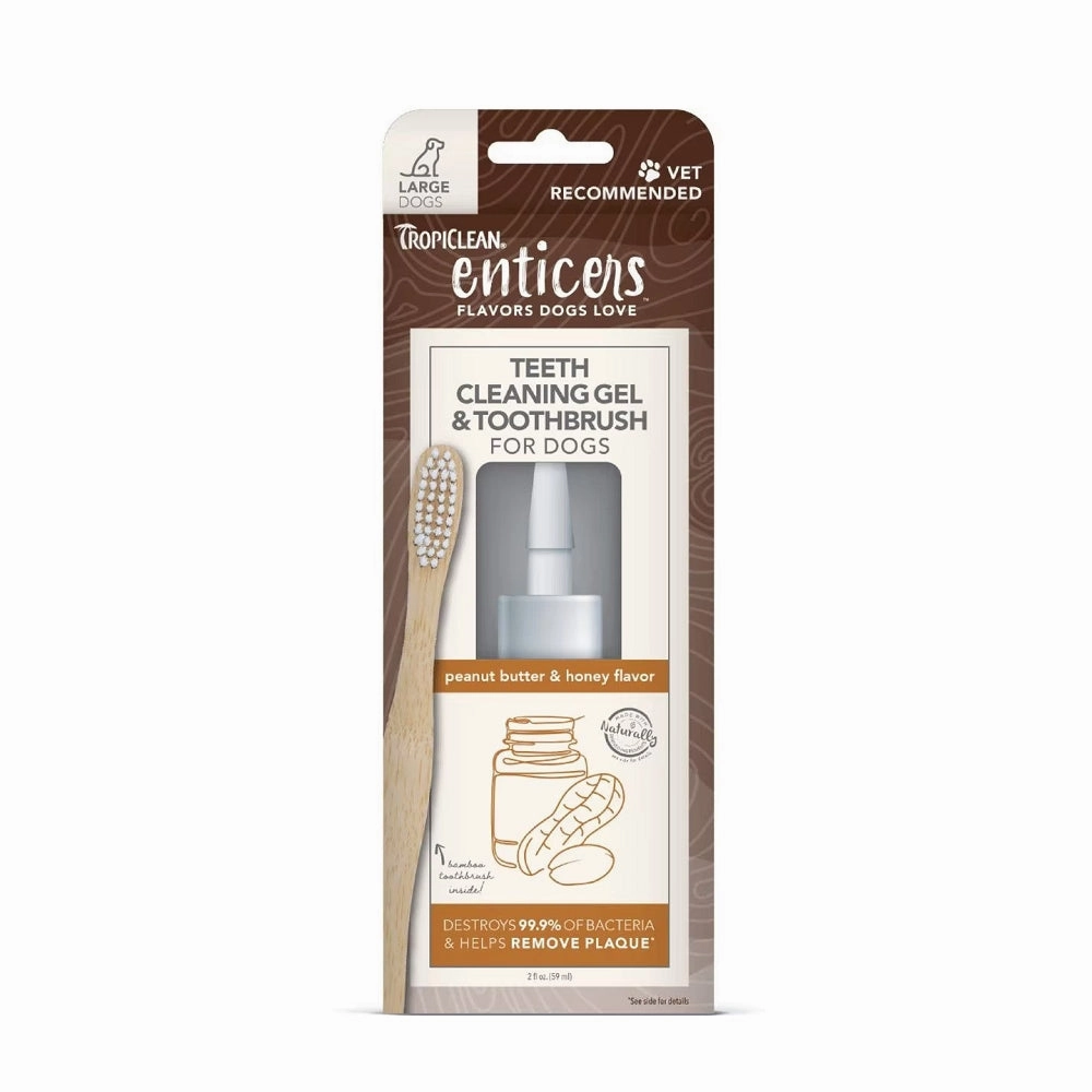 Enticers Peanut Butter & Honey Dental Kit for Dogs