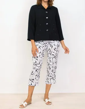 Express Travel Pleat Back Jacket In Black