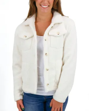 Fleece Jacket In Cream