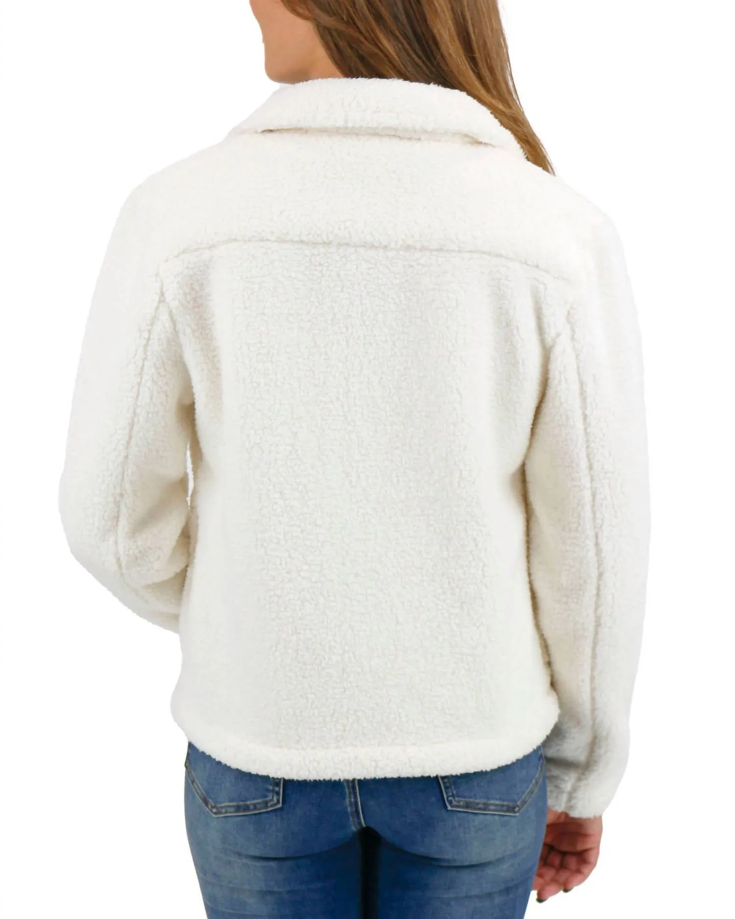 Fleece Jacket In Cream