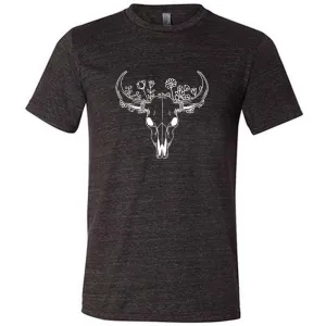 Floral Cow Skull Shirt Unisex