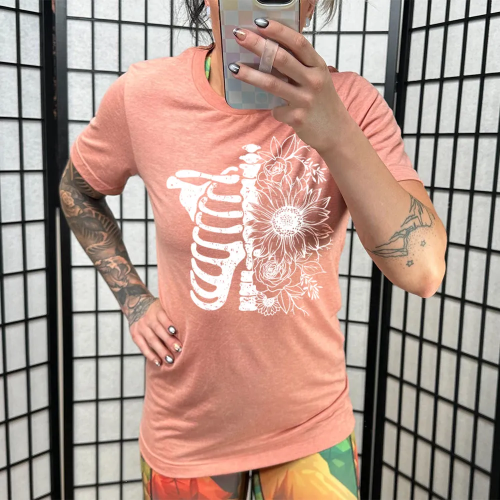 Floral Ribcage Shirt Unisex