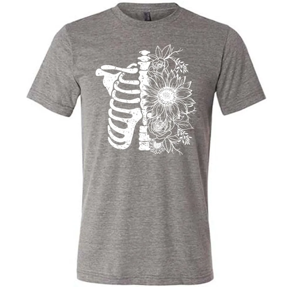 Floral Ribcage Shirt Unisex