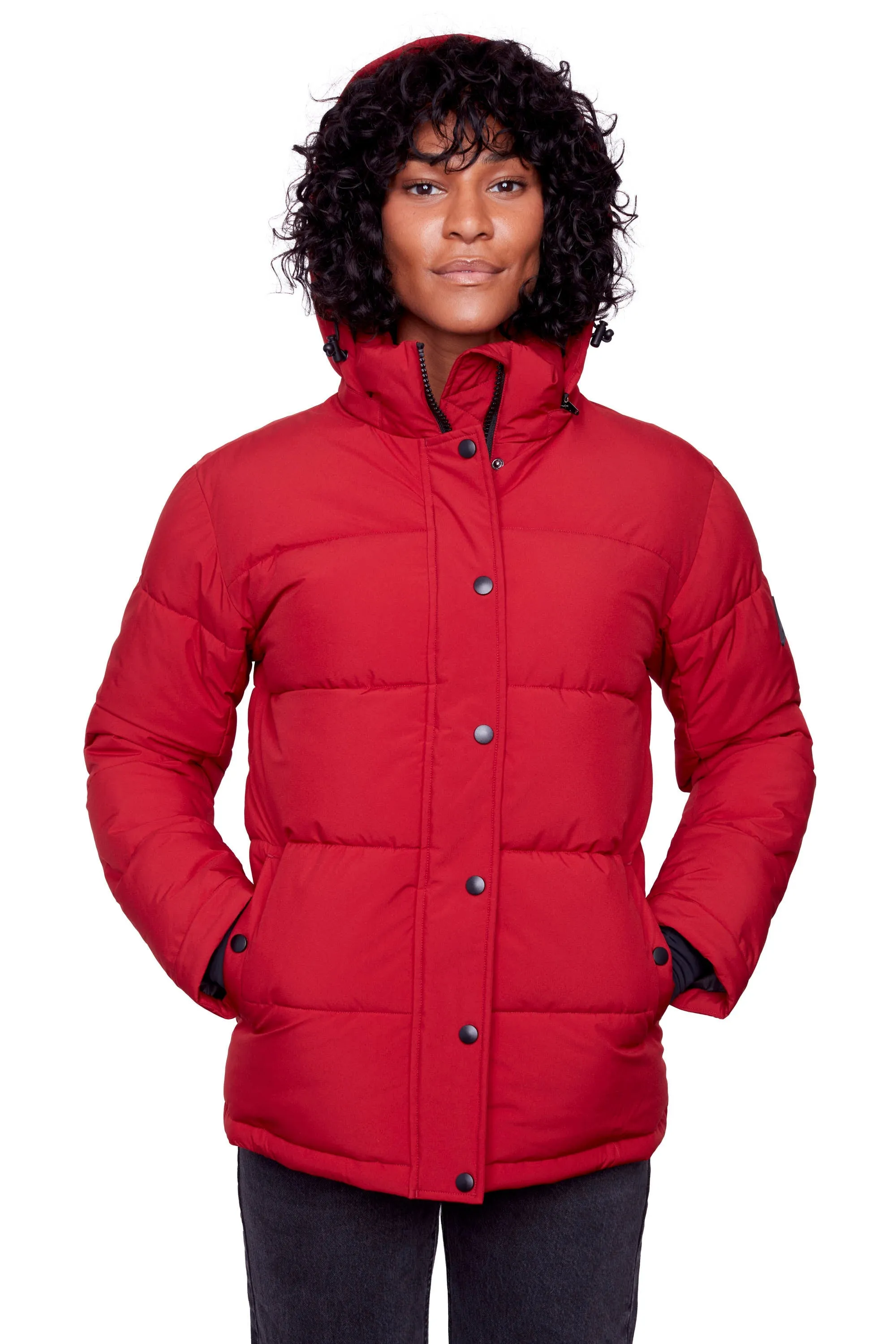 FORILLON | WOMEN'S VEGAN DOWN (RECYCLED) SHORT QUILTED PUFFER JACKET