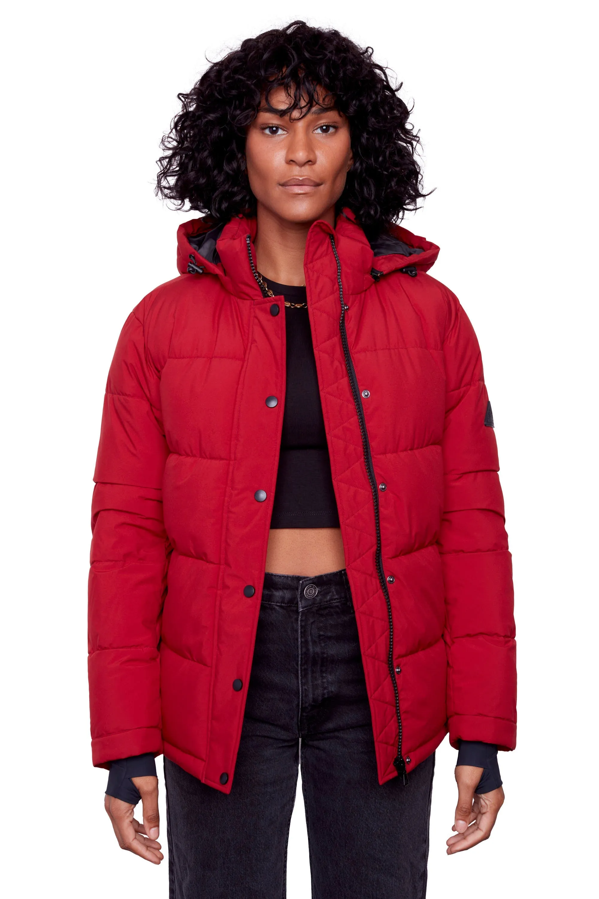 FORILLON | WOMEN'S VEGAN DOWN (RECYCLED) SHORT QUILTED PUFFER JACKET