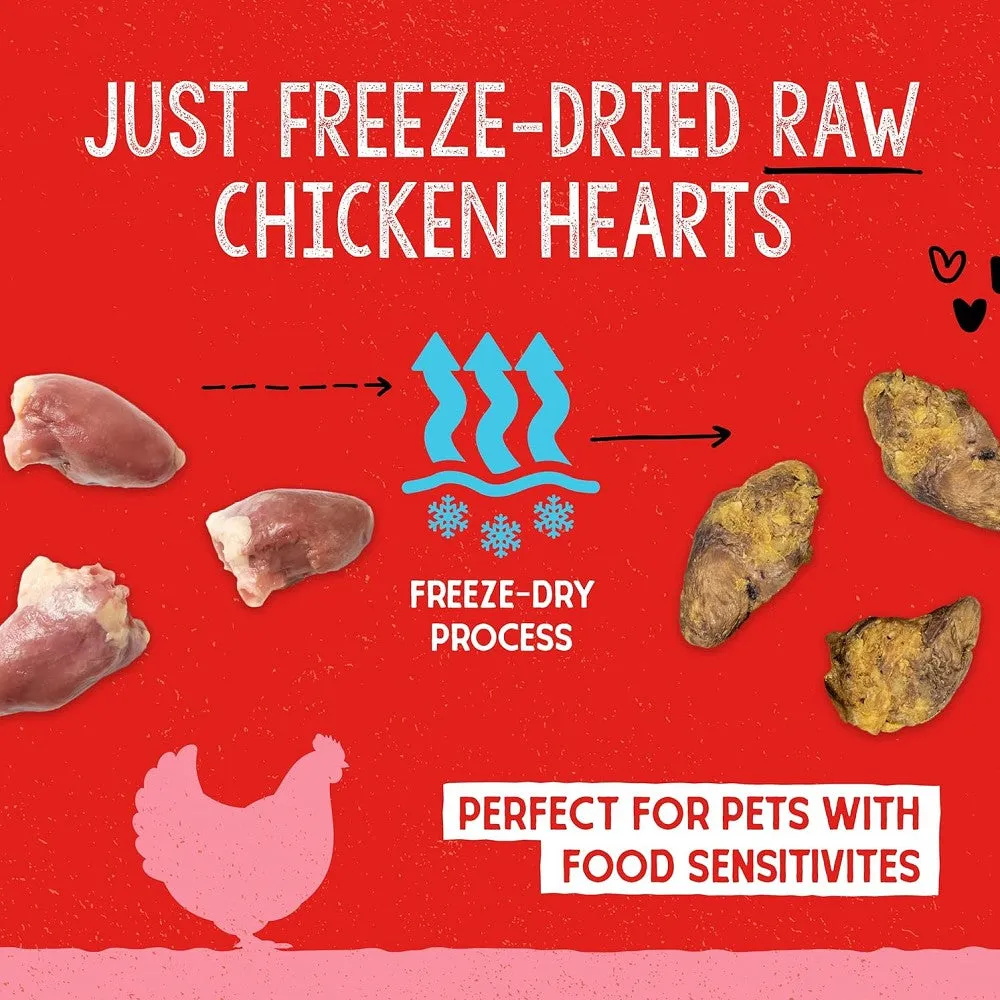 Freeze Dried Chicken Heart Dog Treats