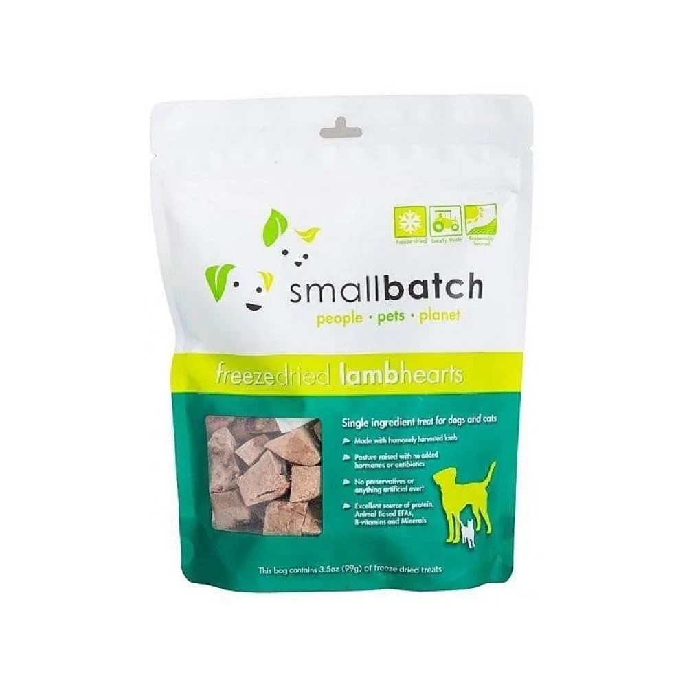 Freeze Dried Lamb Hearts Dog & Cat Treats