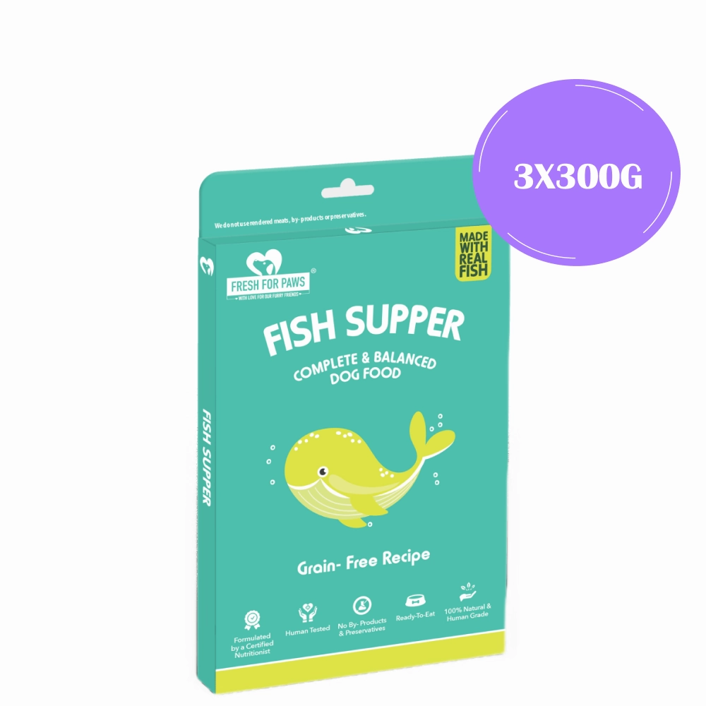 Fresh For Paws Fish Supper Dog Wet Food (300g)