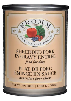 Fromm Four-Star Nutritionals Shredded Pork in Gravy Entre Food for Dogs