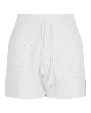 Gancini Pattern Drawstring Shorts