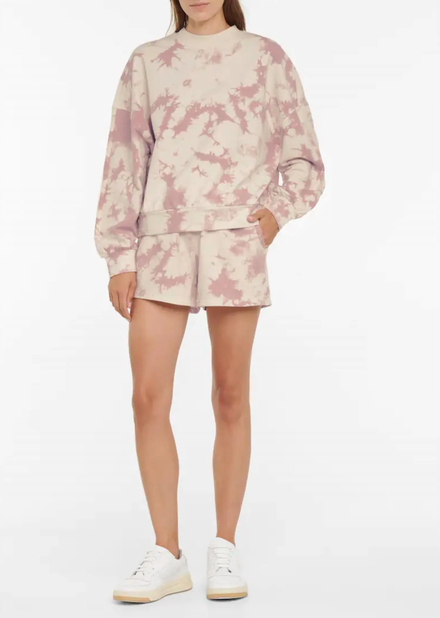 Glade Short In Taupe Tie Dye