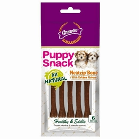 Gnawlers Puppy Snack Meatzip Bone Chicken Flavoured Dog Treats