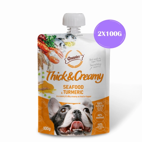Gnawlers Seafood and Turmeric Thick and Creamy Dog Treats