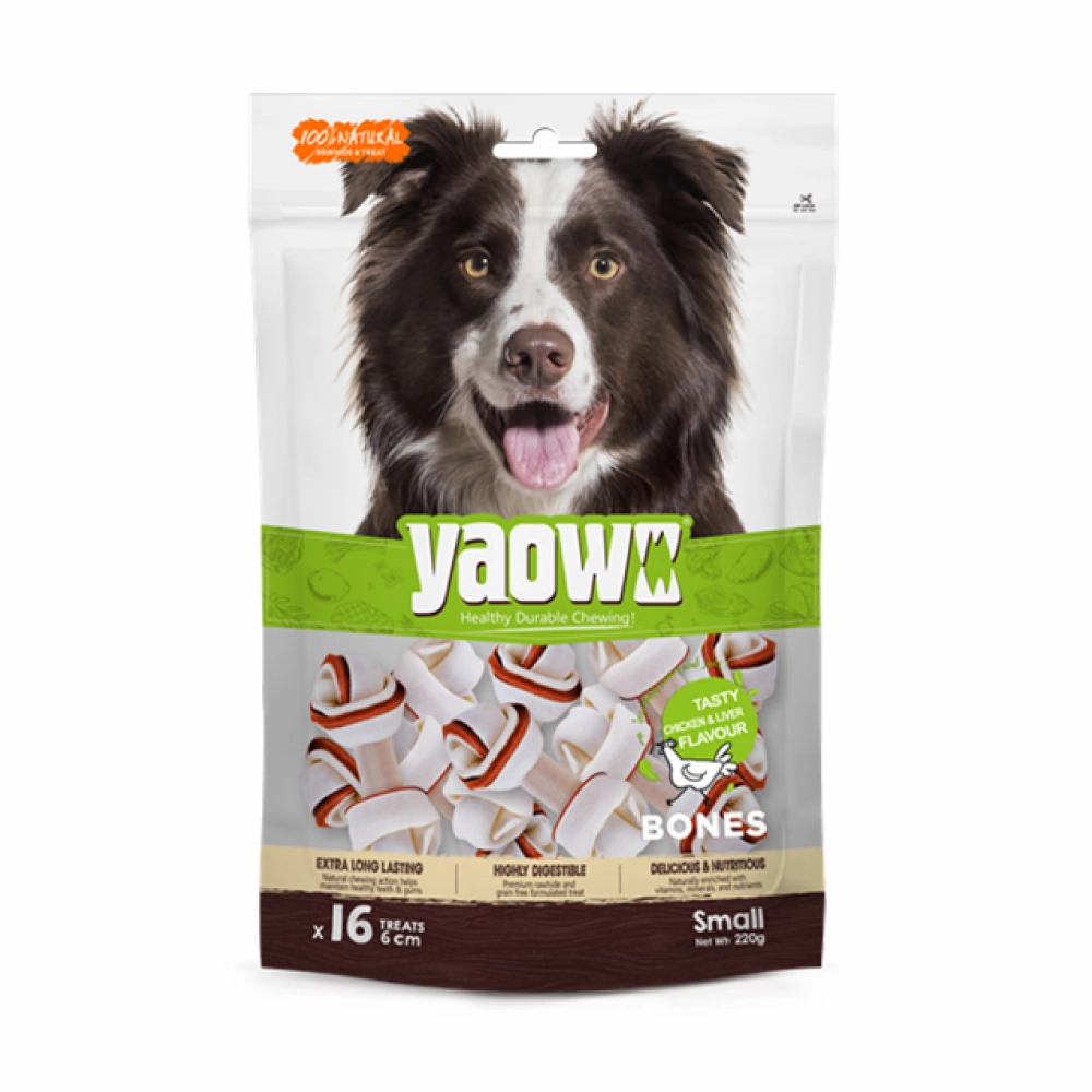 Gnawlers Yaowo Knotted Dog Treats (2.5 inch)