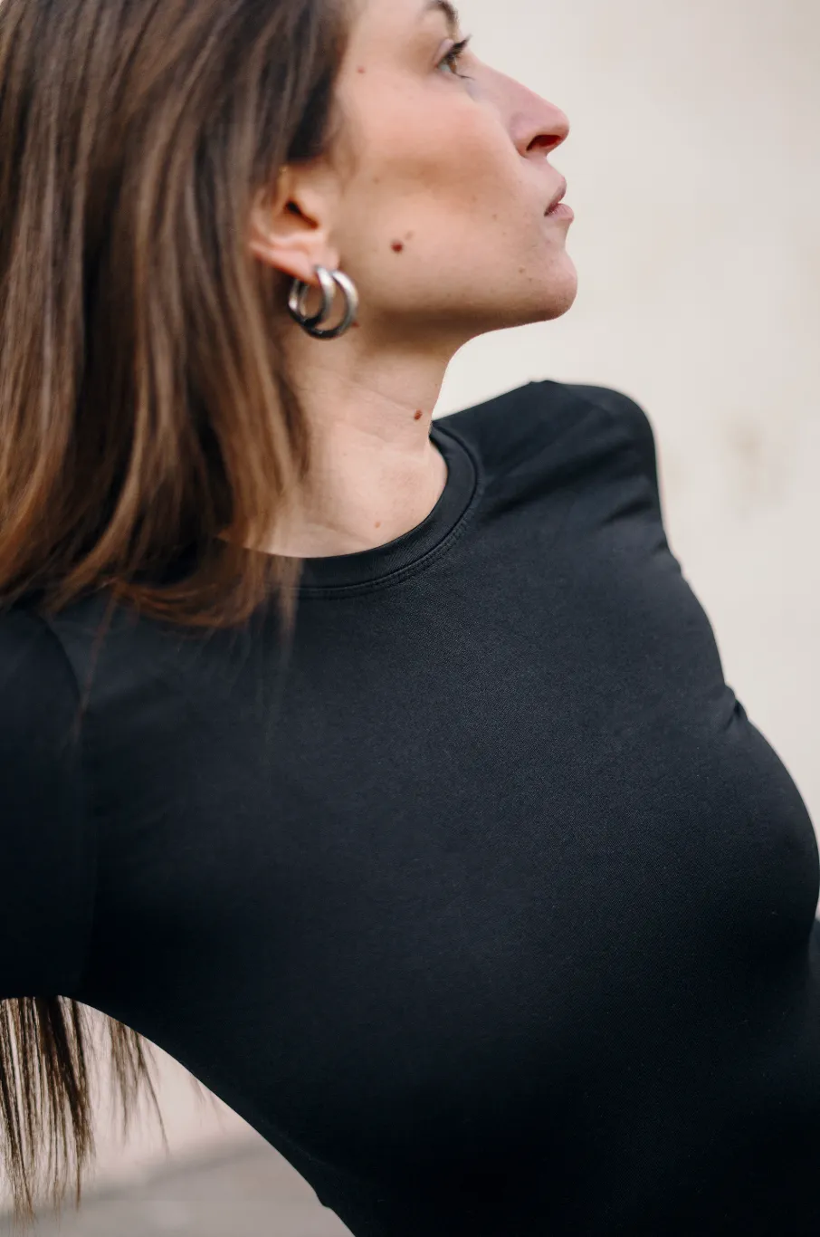 GRACIOUS Long Sleeved Top | Black