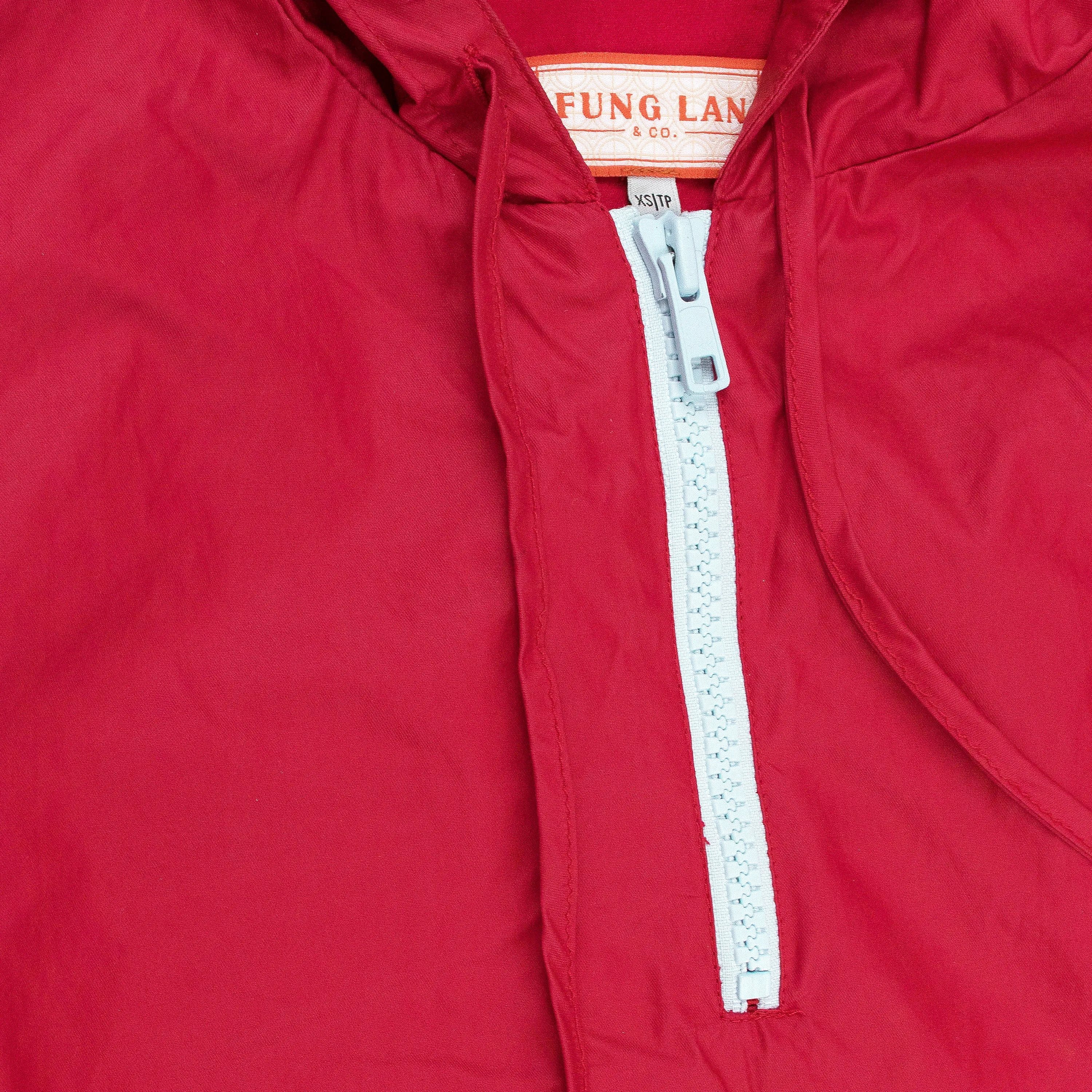 HALF ZIP ANORAK RED/BLUE JACKET